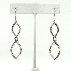 Lagos Signature Caviar Swirl Drop Earrings In Sterling Silver